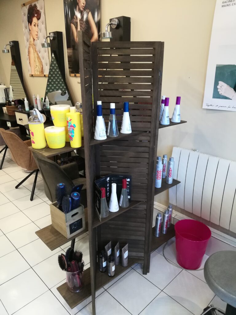 Étagère de produits mur droit